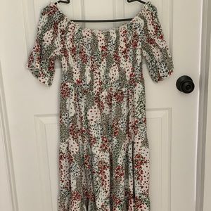NWOT Off the Shoulder Floral Dress